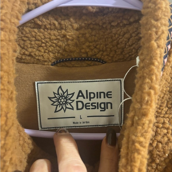 Alpine Design Women’s 1/4 Snap Sherpa Pullover – Size L – Caramel Latte NWT - Picture 7 of 9